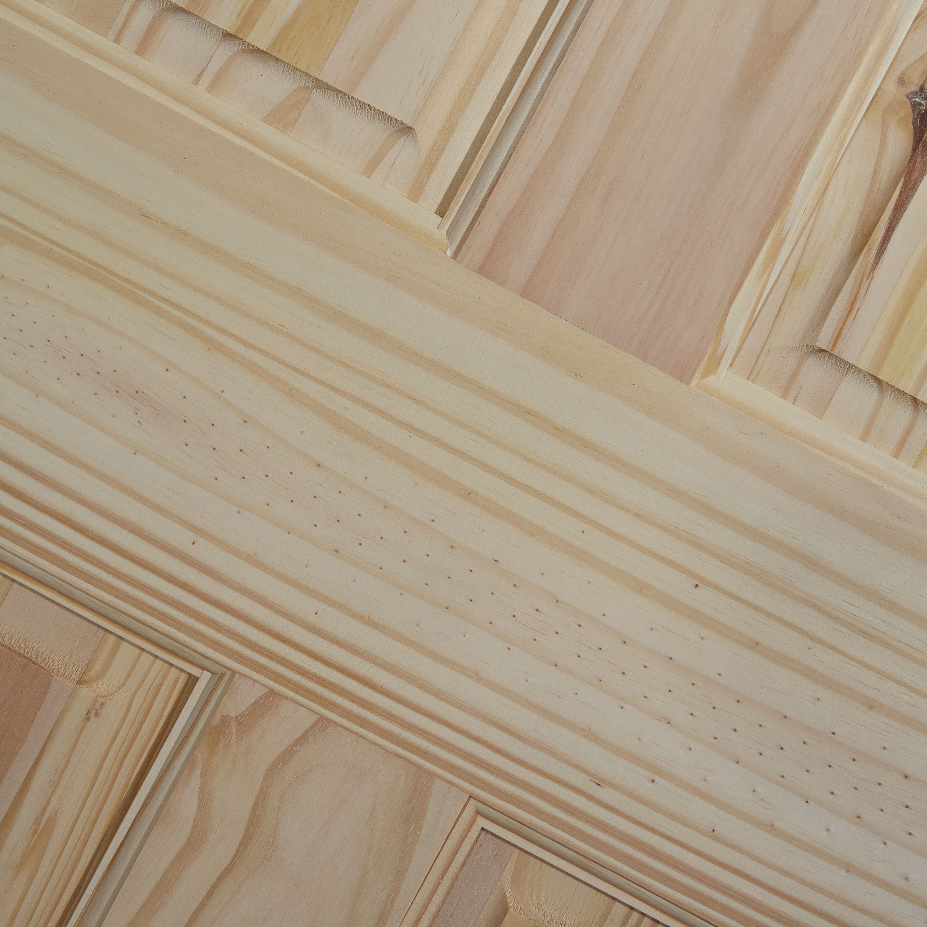 6 panel Unglazed Victorian Internal Knotty pine Door, (H)1981mm (W)686mm (T)35mm