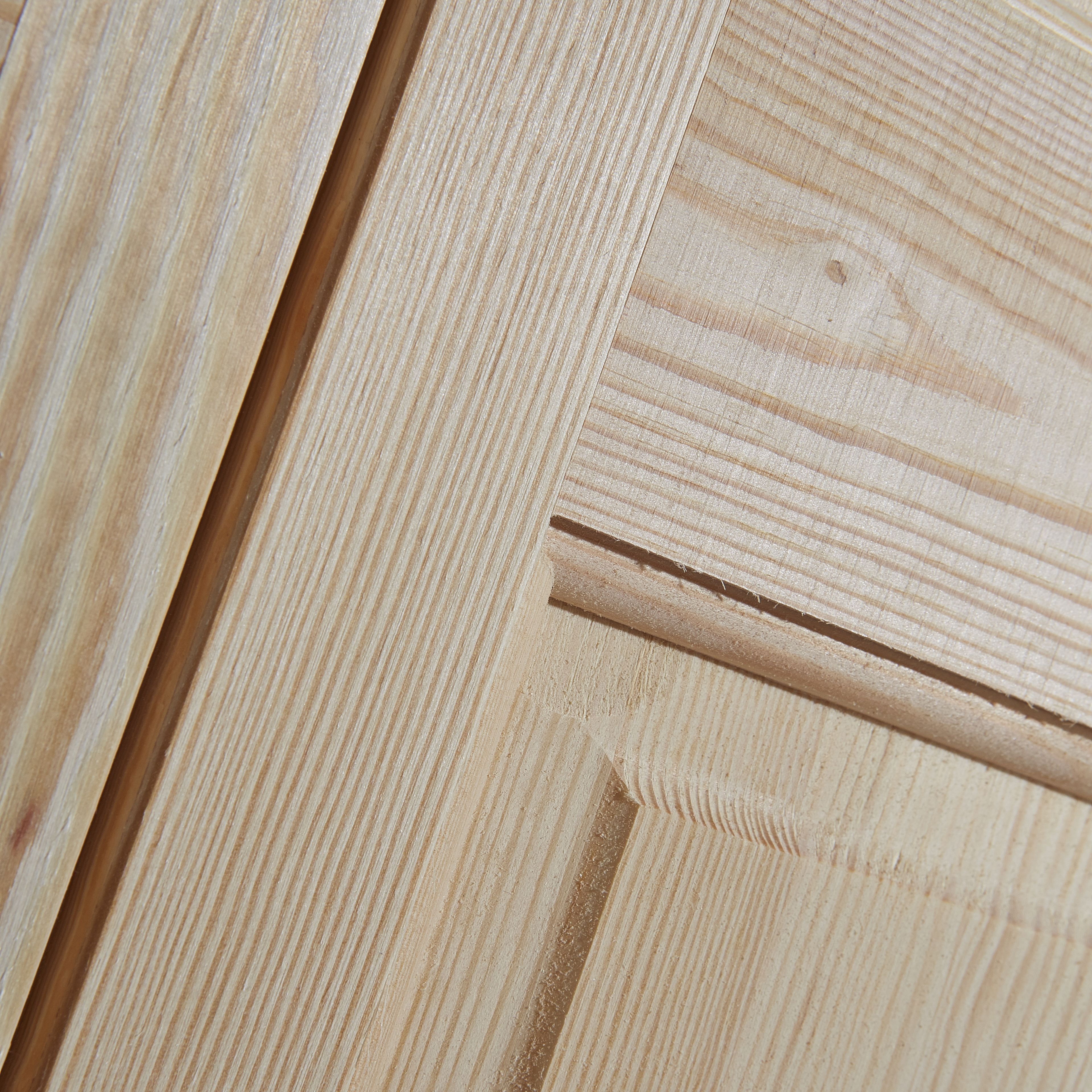 6 panel Unglazed Victorian Unfinished Clear pine Internal Bi-fold Door set, (H)1950mm (W)750mm