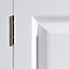 6 panel Unglazed White Woodgrain effect Internal Bi-fold Door set, (H)1950mm (W)826mm