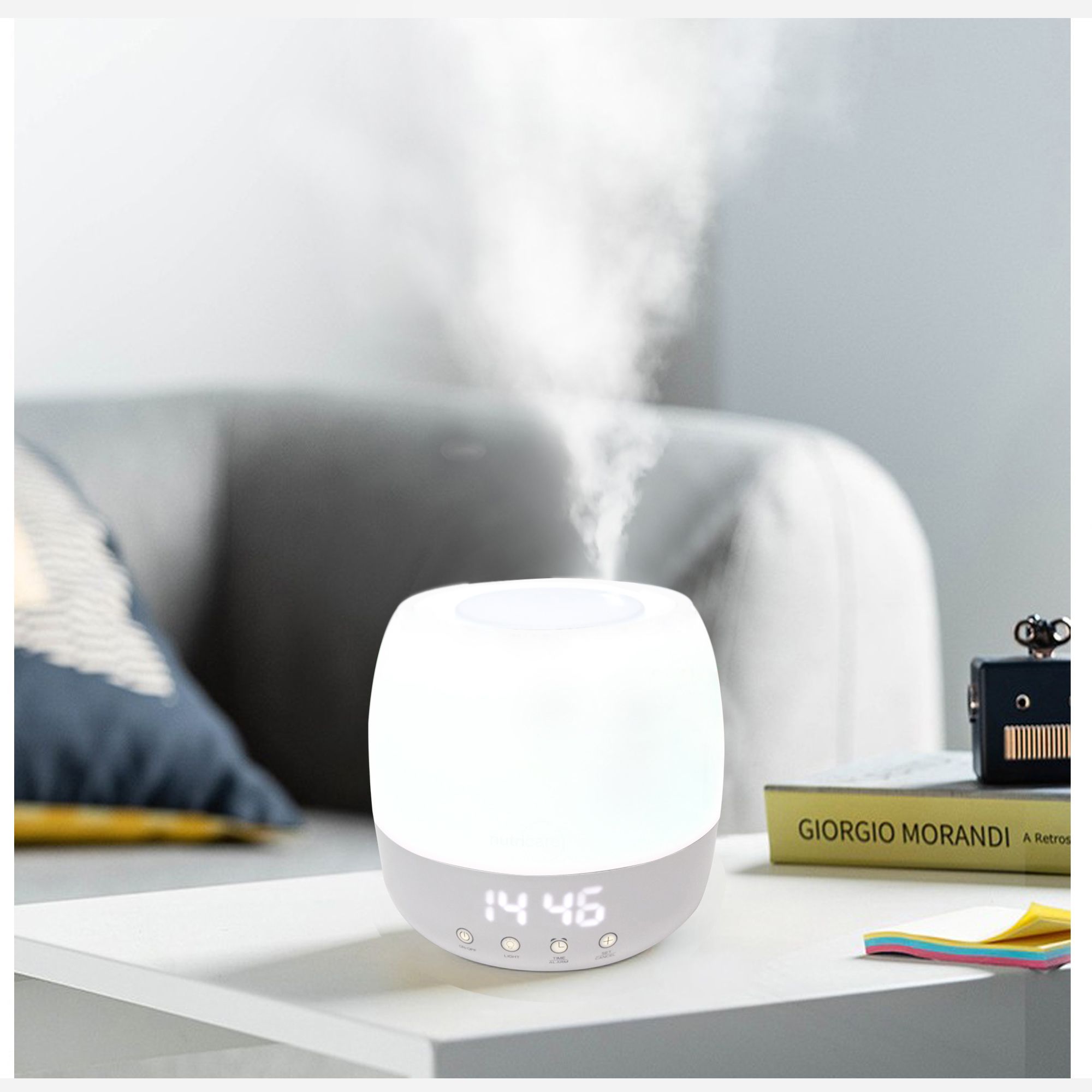 600ml Aroma LED Clock Diffuser