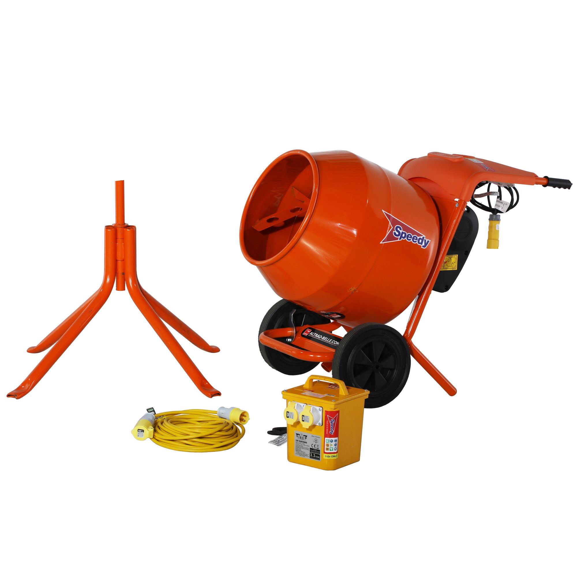 600W 110V Cement mixer bundle 130L - Weekend hire