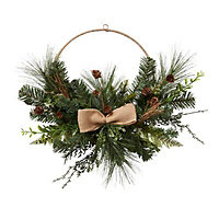 60cm Wrapped twine ring Wreath
