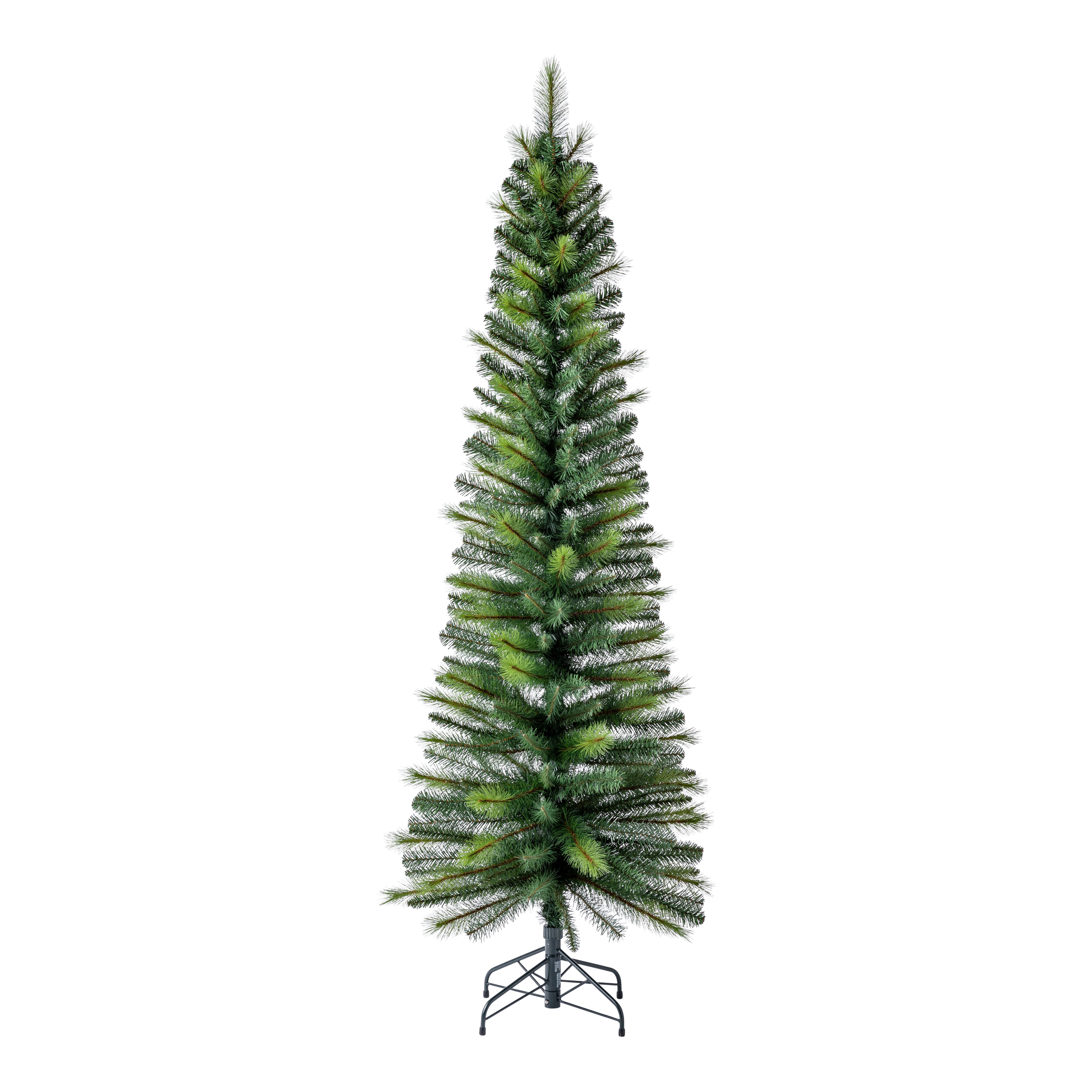 6ft Eiger Green Wrapped Slim Artificial christmas tree