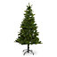 6ft Eiger Natural looking Green Hooked Full Artificial Christmas tree