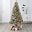 6ft Fairview Berry & cone Pre-lit Artificial Christmas tree