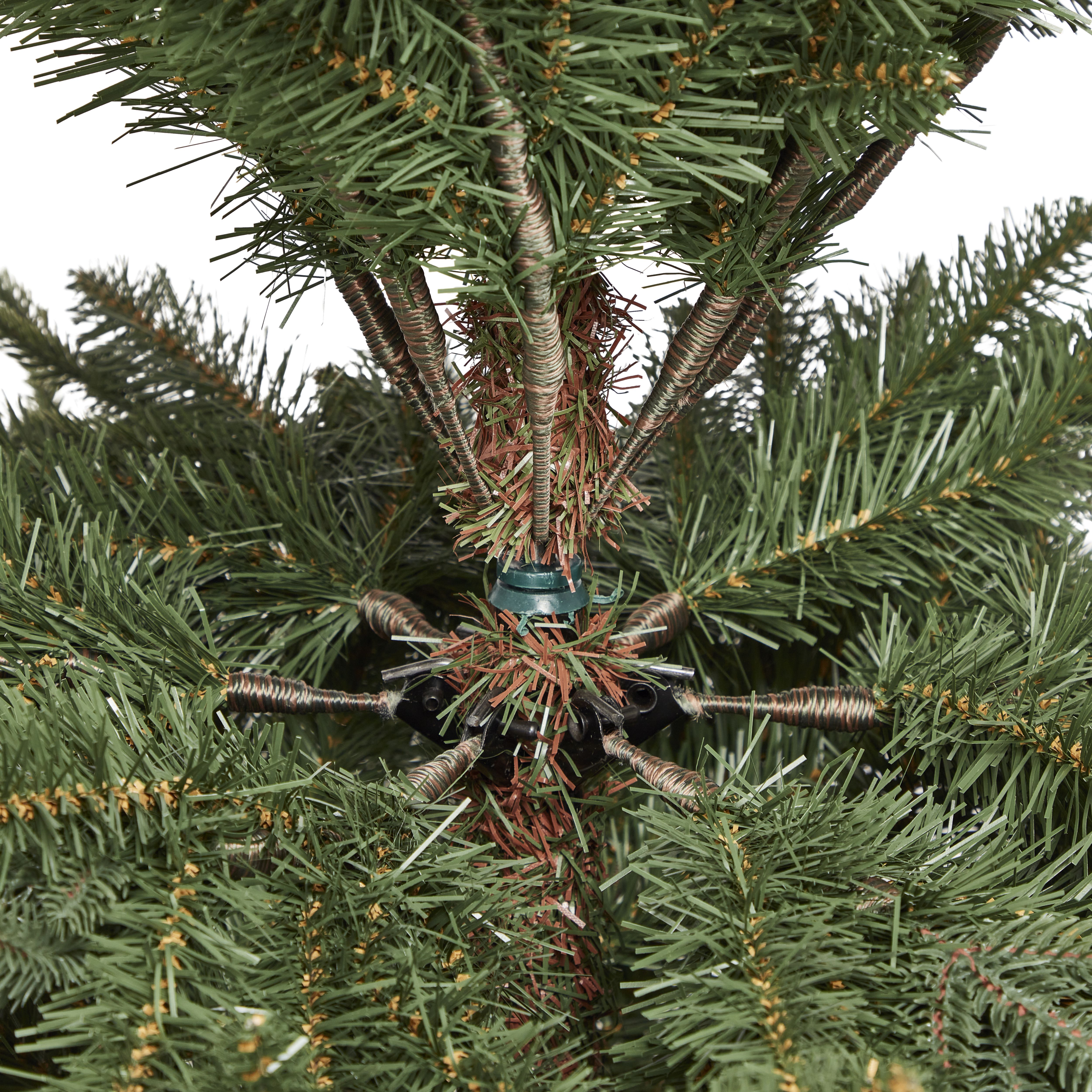 6ft Falera Natural Green Hinged Full Artificial christmas tree - 7