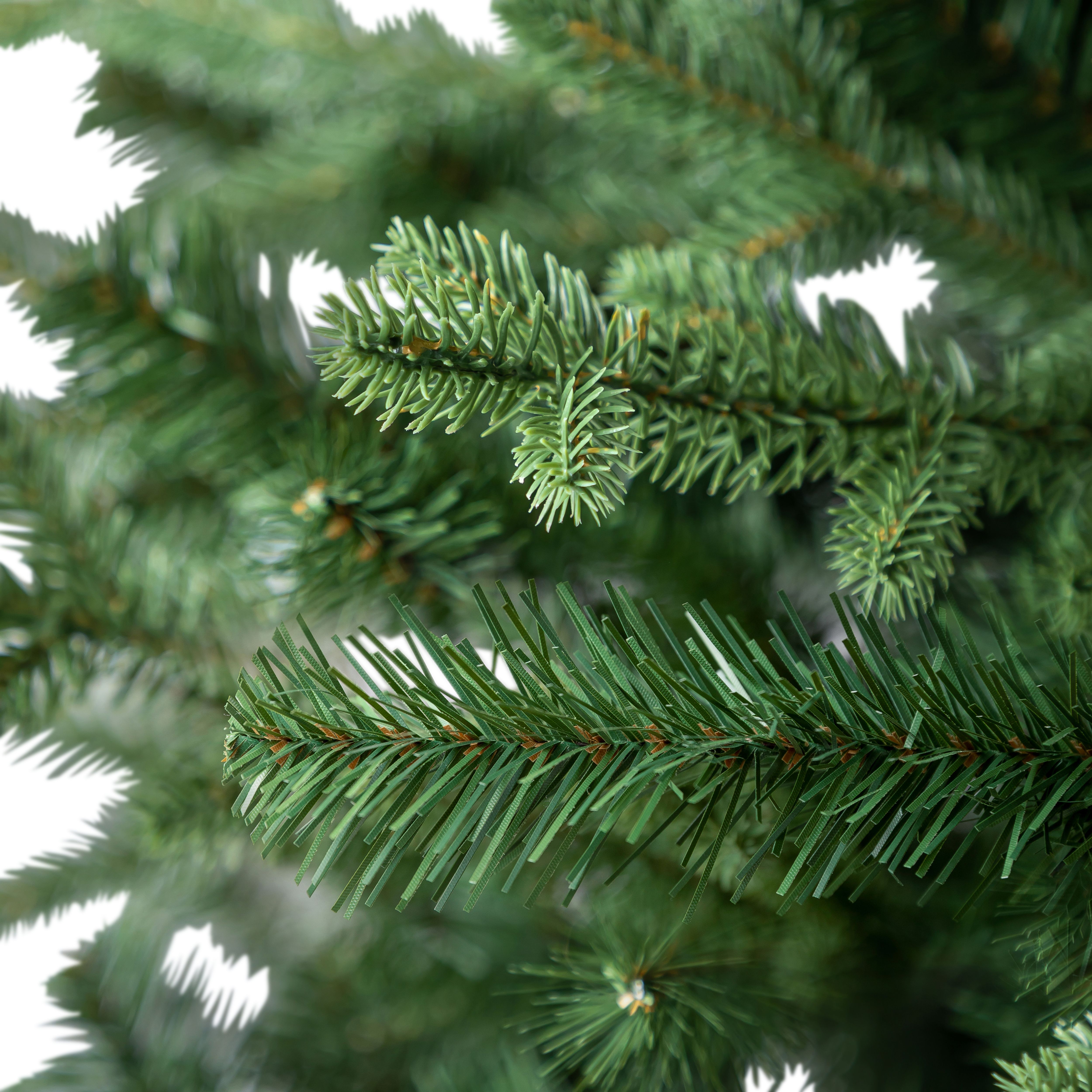 6ft Falera Natural Green Hinged Full Artificial christmas tree - 3