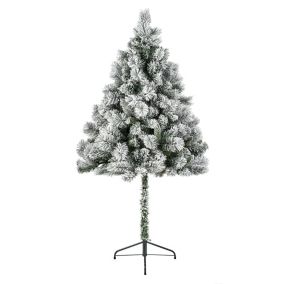 6ft Flocked parasol Artificial Christmas tree