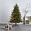 6ft Full Cabrera Warm white LED Natural looking Pre-lit Artificial Christmas tree