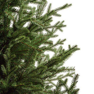 6ft Glenshee Spruce Green Hinged Full Artificial Christmas tree - 6