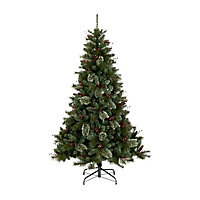 6ft Kaluga Pine Green Hinged Full Artificial Christmas tree