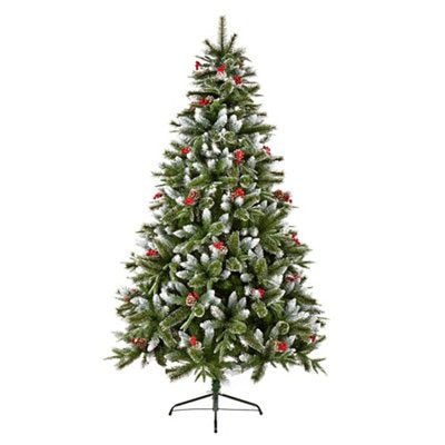 6ft New Jersey Spruce Green Hinged Full Artificial Christmas tree