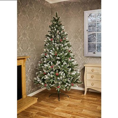 6ft New Jersey Spruce Green Hinged Full Artificial Christmas tree