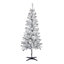 6ft Orelle Silver tinsel Grey Wrapped Full Artificial Christmas tree