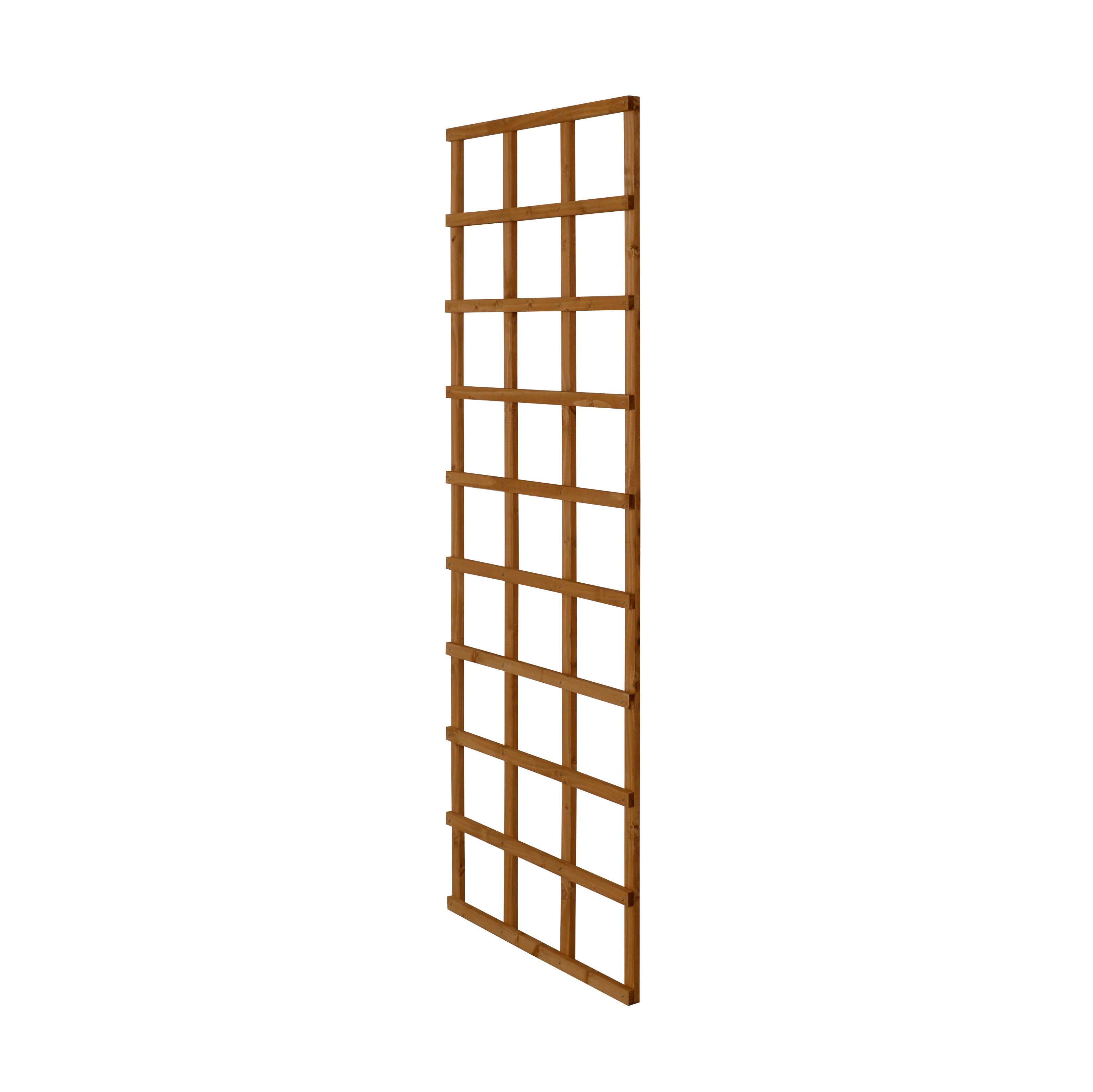 6ft Pine Trellis panel, Pack of 3 (W)61cm x (H)183cm