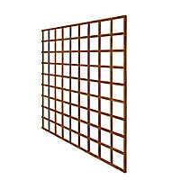 6ft Pine Trellis panel, Pack of 4 (W)183cm x (H)183cm