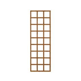 6ft Pine Trellis panel, Pack of 4 (W)61cm x (H)183cm