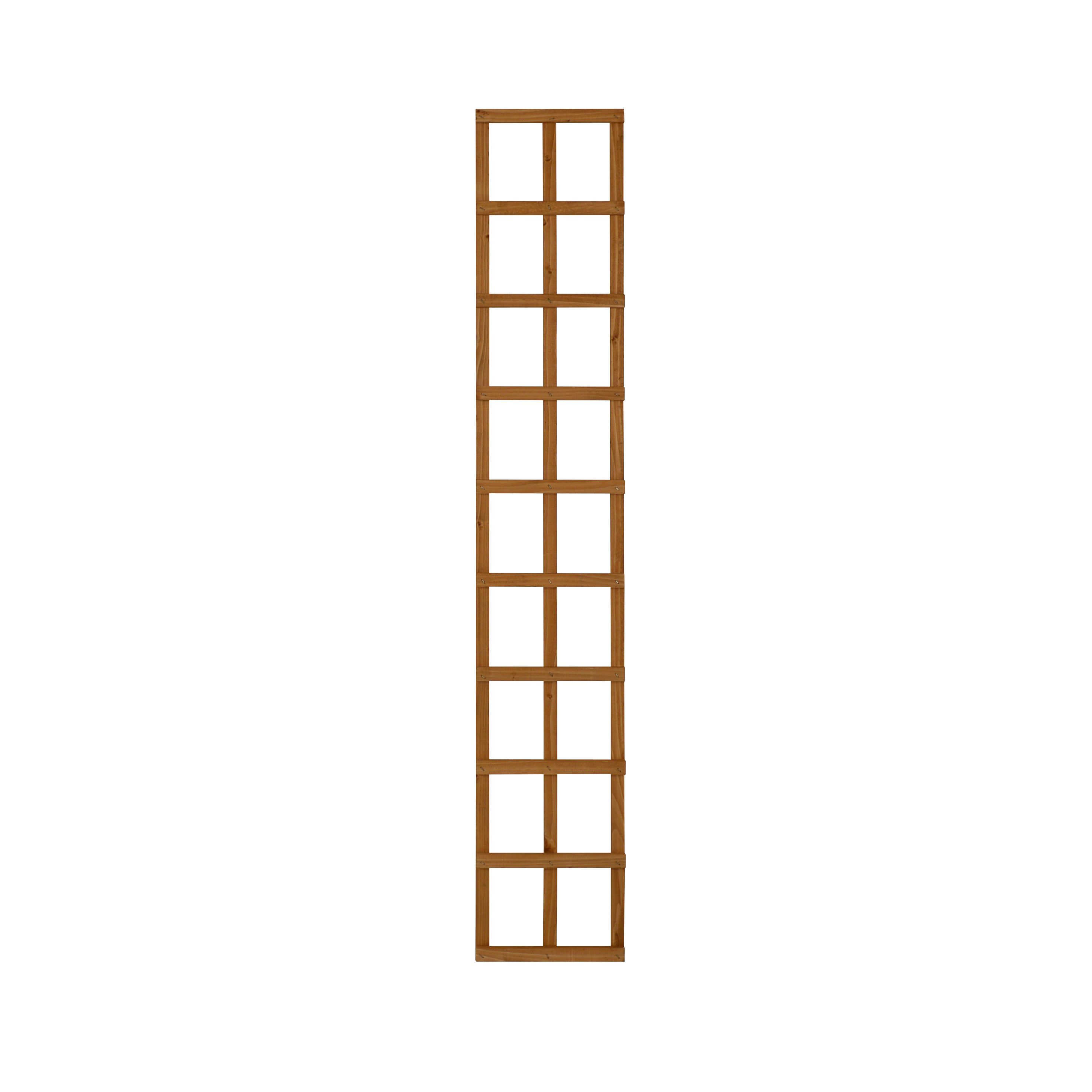 6ft Pine Trellis panel, Pack of 5 (W)32cm x (H)183cm