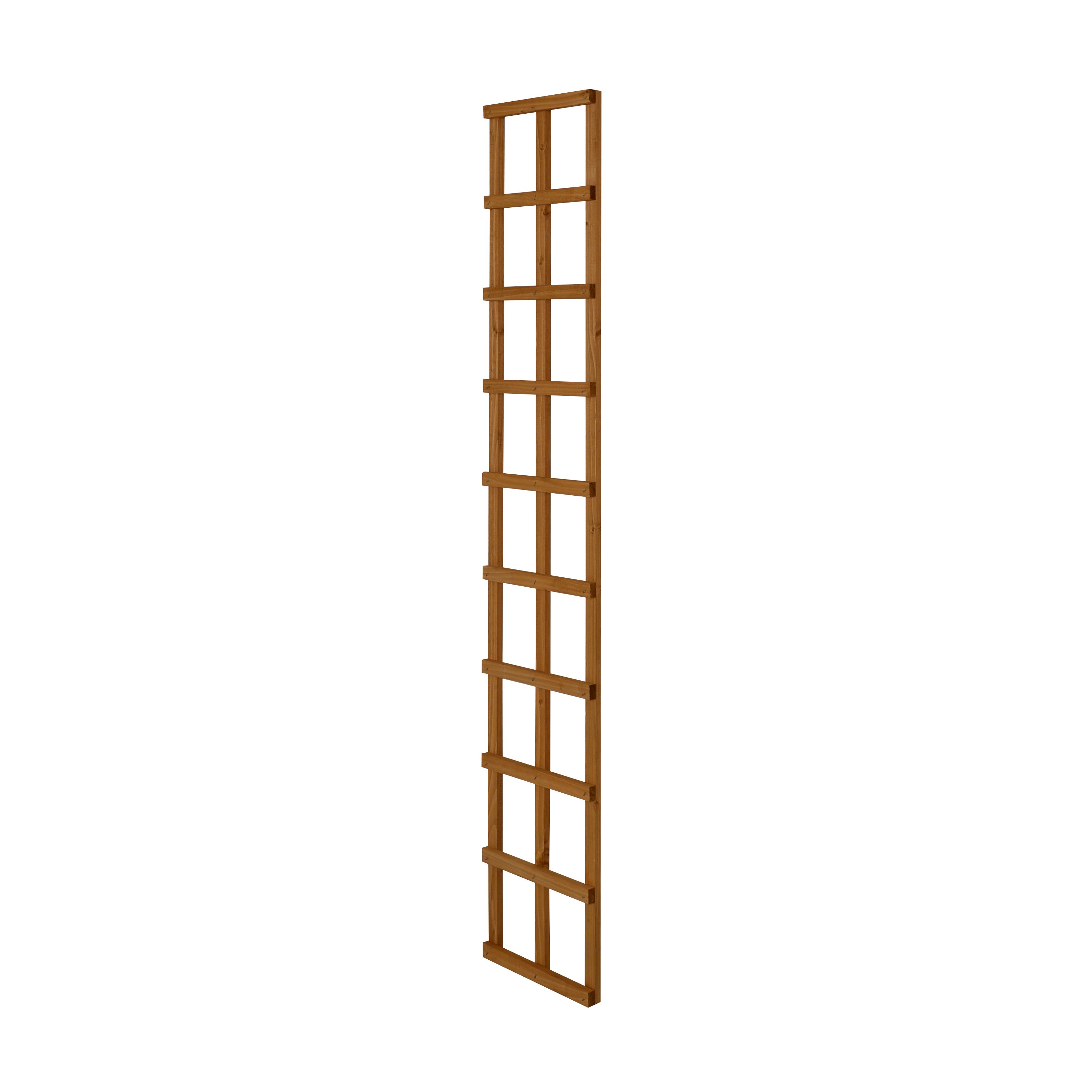 6ft Pine Trellis panel, Pack of 5 (W)32cm x (H)183cm