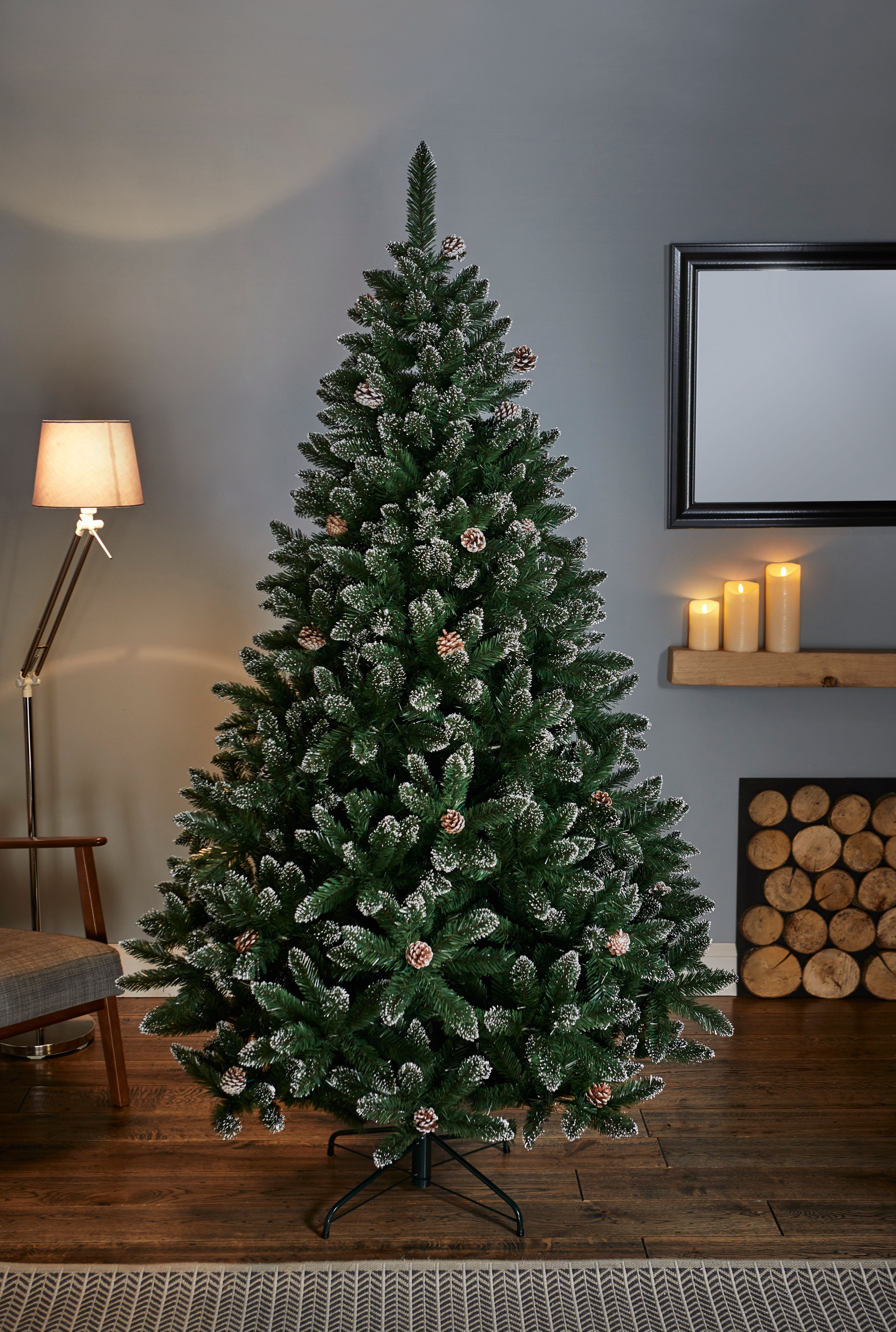 6ft Rocky Mountain Pine Artificial Christmas tree | DIY at B&Q
