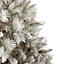 6ft Silver tipped Fir Grey Hinged Full Artificial Christmas tree