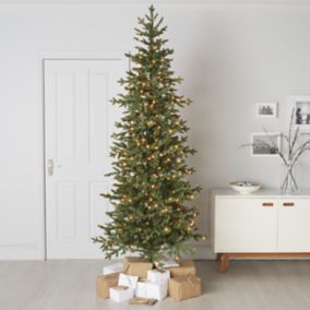 6ft Slim Thetford Green Natural looking Pre-lit Artificial Christmas tree