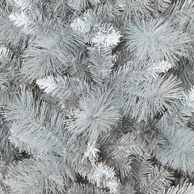 6ft Tula Snow effect Silver effect Snow tipped effect Hinged Full Artificial Christmas tree