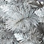 6ft Tula Snow effect Silver effect Snow tipped effect Hinged Full Artificial Christmas tree
