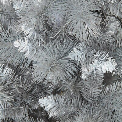 6ft Tula Snow effect Silver effect Snow tipped effect Hinged Full Artificial Christmas tree