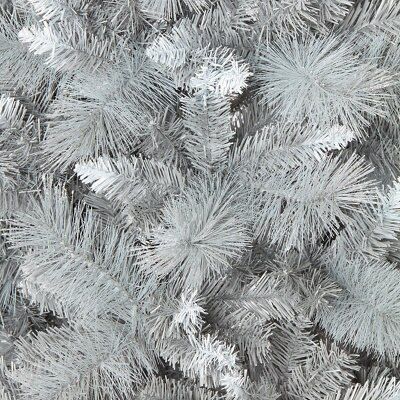 6ft Tula Snow effect Silver effect Snow tipped effect Hinged Full Artificial Christmas tree