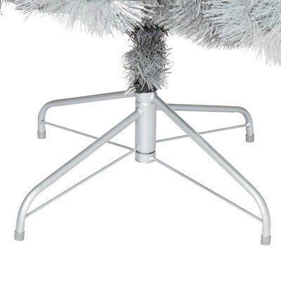 6ft Tula Snow effect Silver effect Snow tipped effect Hinged Full Artificial Christmas tree