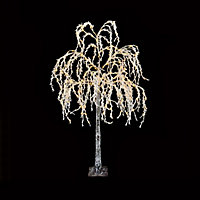 6ft Warm white Pre-lit Warm white LED Willow Artificial decorative tree