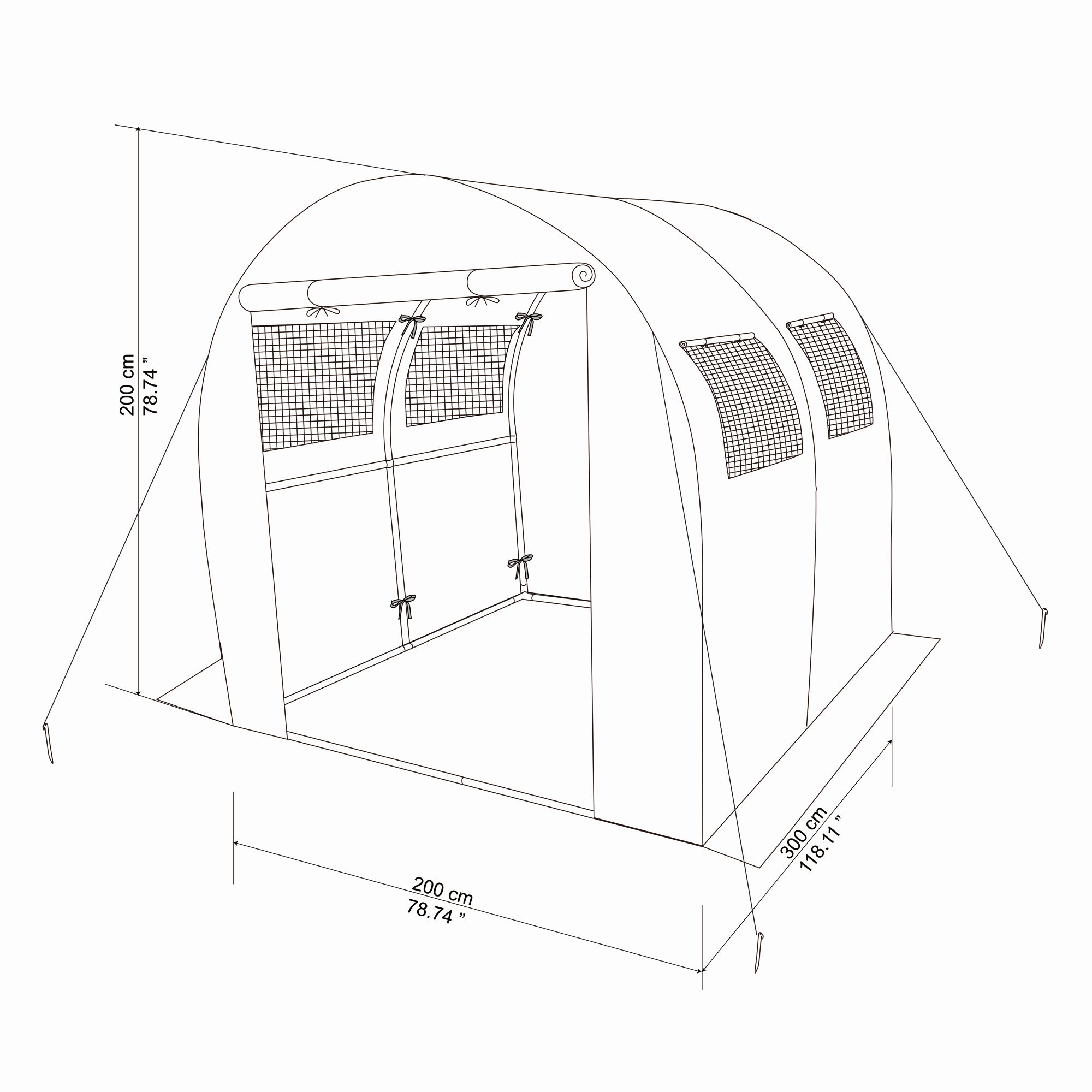 6m² Polytunnel - 9