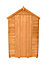 6x4 Apex Dip treated Overlap Golden brown Wooden Shed with floor - Assembly service included
