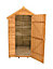 6x4 Apex Dip treated Overlap Golden brown Wooden Shed with floor - Assembly service included