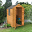 6x4 Apex Dip treated Overlap Golden brown Wooden Shed with floor