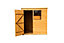 6x4 Pent Dip treated Overlap Golden brown Wooden Shed (Base included)