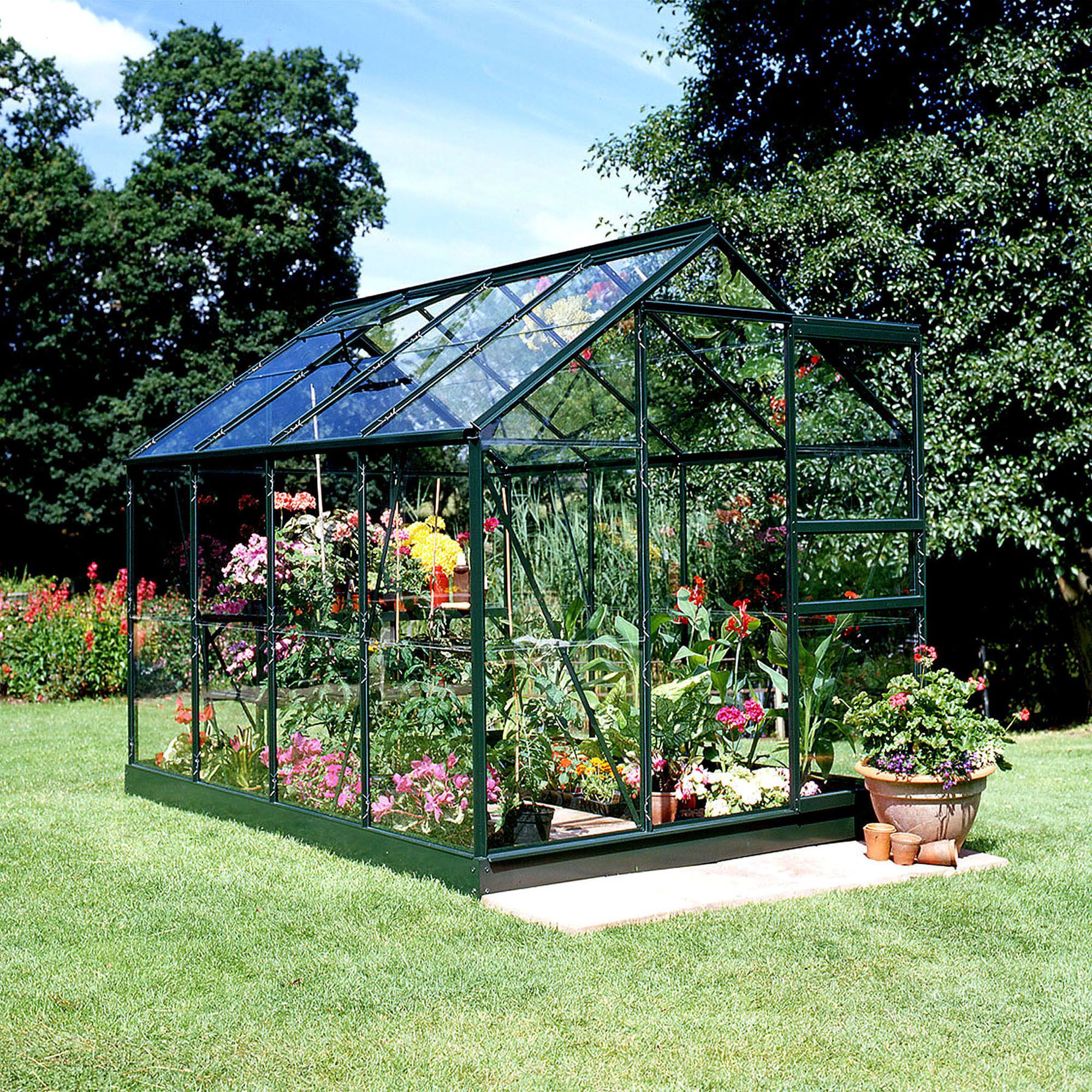 6x8 Horticultural Glass Apex Greenhouse | DIY At B&Q