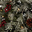 7.5ft Full Fairview Warm white LED Berry & pine cone Pre-lit Artificial Christmas tree