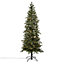 7.5ft Slim Thetford Warm white LED Natural looking Pre-lit Artificial Christmas tree