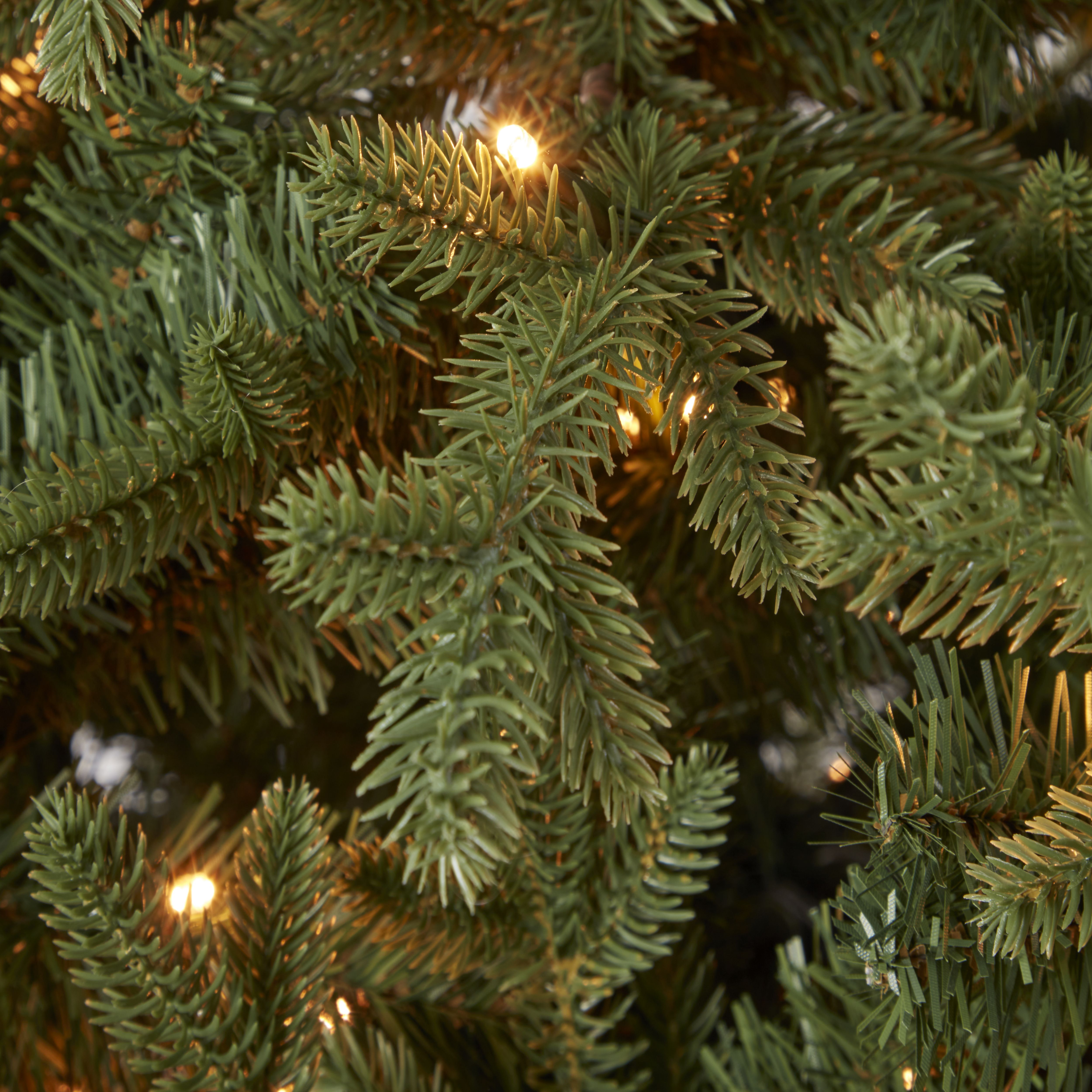 7.6ft Full Thetford Warm white LED Natural Pre-lit Artificial christmas tree