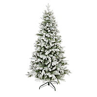 72" Corbier Flocked Artificial Christmas tree