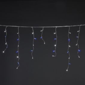 720 Cold white/blue LED With timer function Icicle light with 29.8m Clear cable