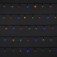 720 Multicolour LED String lights Green cable