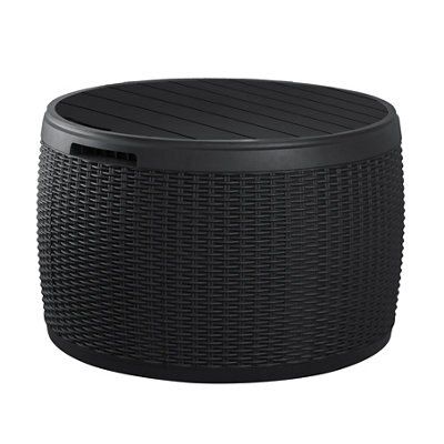 Keter Elsa Rattan Effect Plastic Garden Storage Box | Keter | US