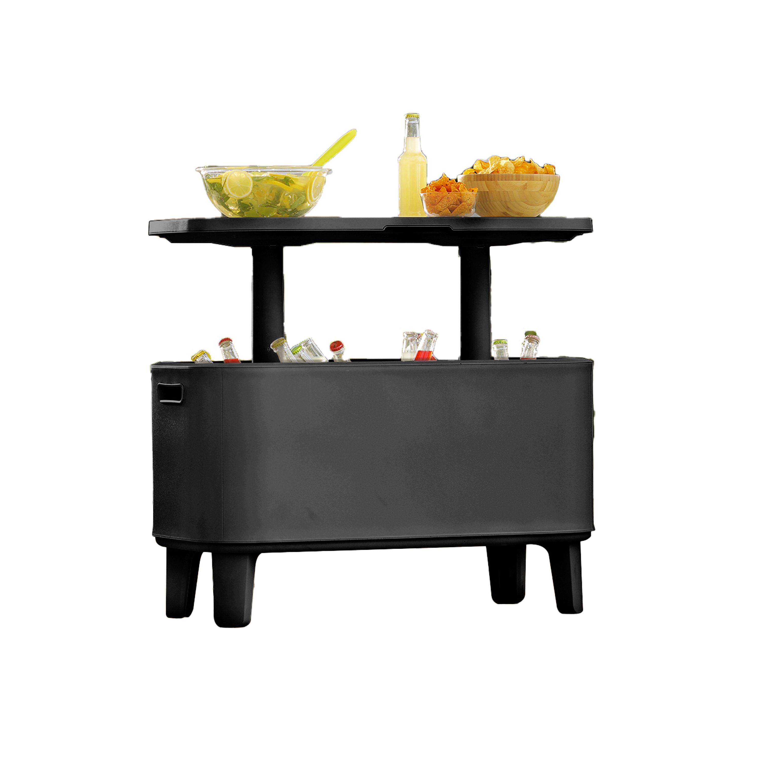 Keter Graphite Grey Plastic Lift-Up Table With Breeze Bar
