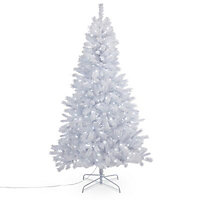 7ft Full Igora Ice white LED Modern Pre-lit Artificial Christmas tree