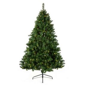 7ft Full Oregon LED Pine Pre-lit Artificial christmas tree