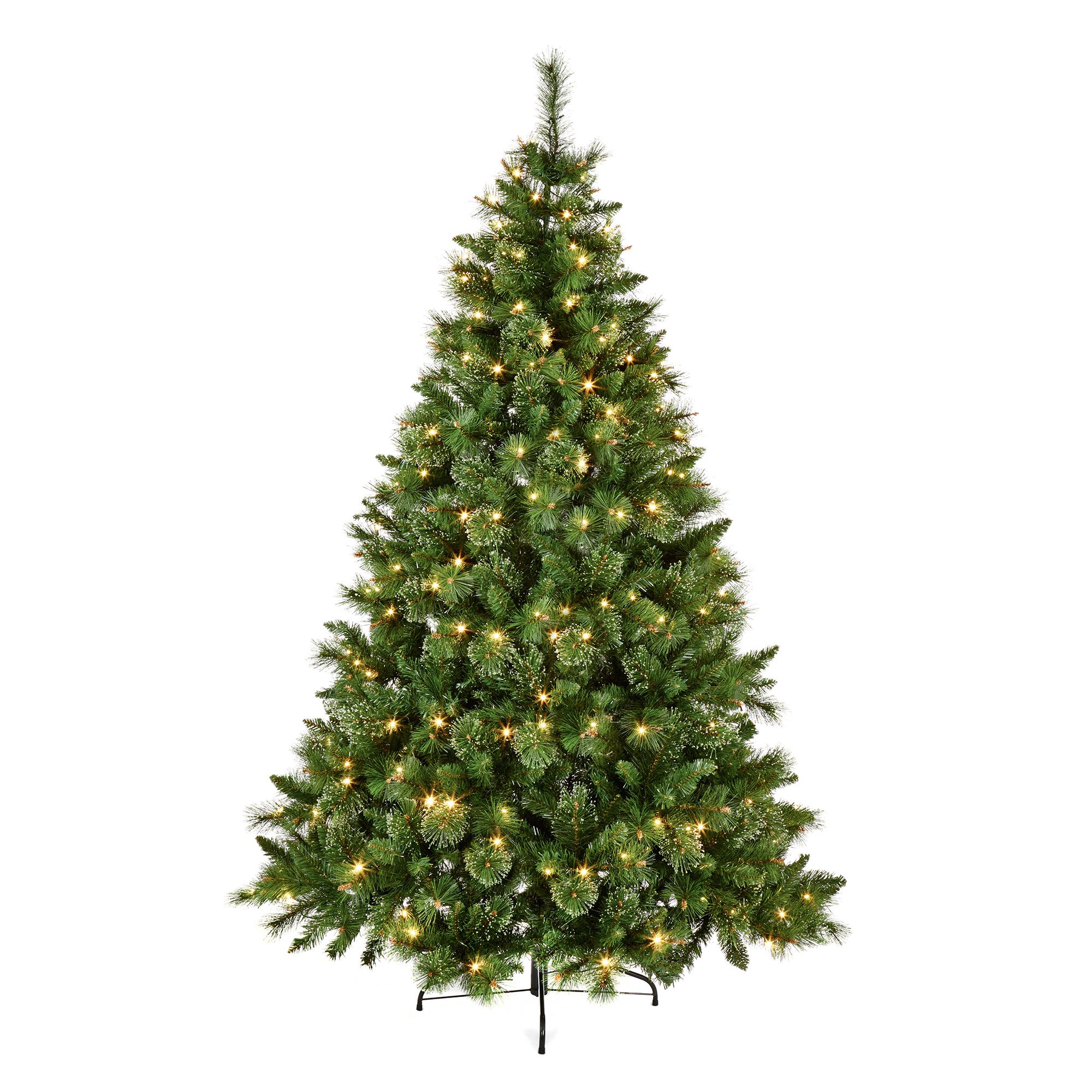 7ft Full Ridgemere Warm white LED Pre-lit Artificial christmas tree