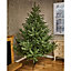 7ft Glenshee Spruce Green Hinged Full Artificial Christmas tree